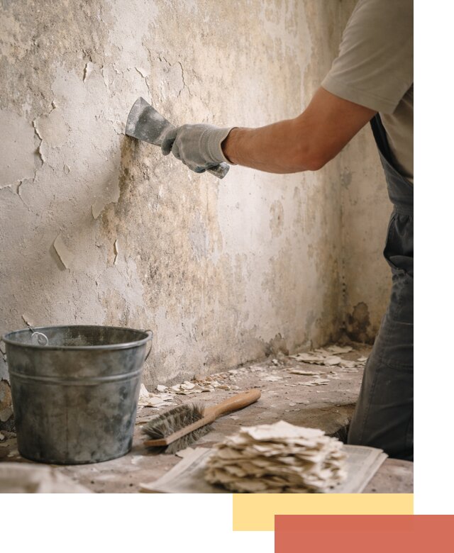 Удаление старой краски со стен в Ульяновске качественно и быстро