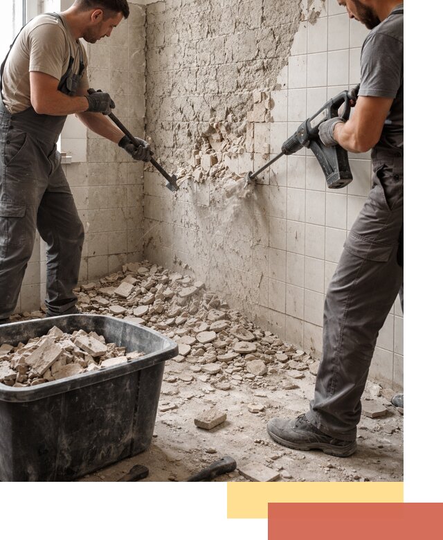 Демонтаж плитки со стен в Ульяновске быстро и аккуратно