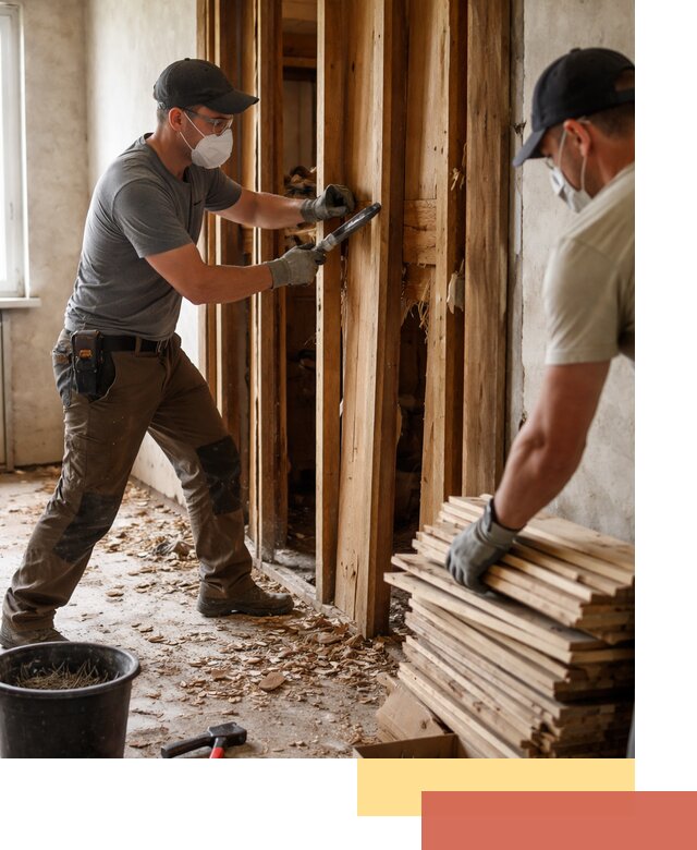 Демонтаж деревянных перегородок в Ульяновске быстро и аккуратно