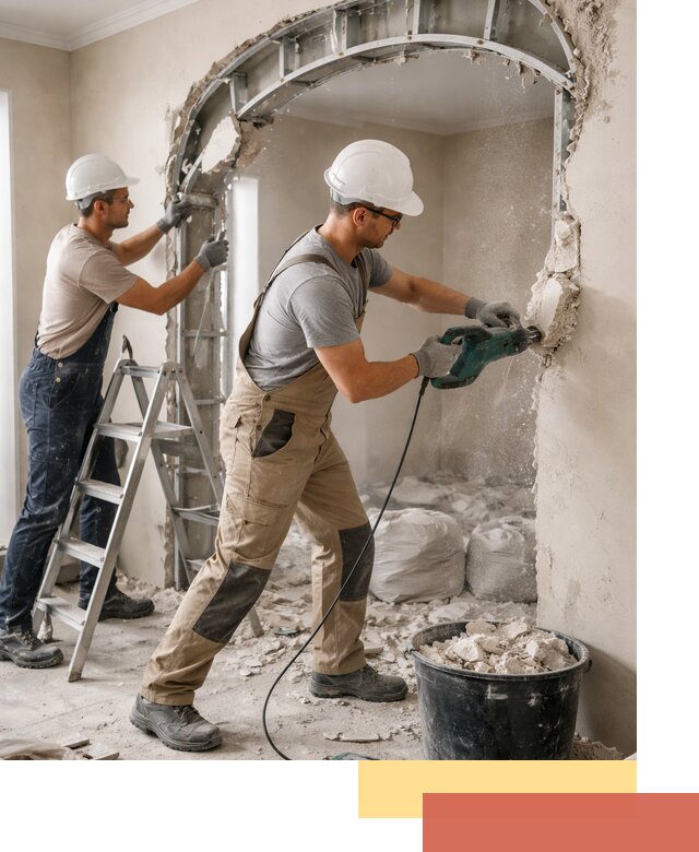 Демонтаж гипсокартонной арки в Ульяновске быстро и аккуратно