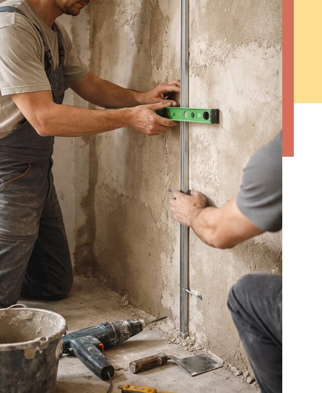 Установка штукатурных маяков в Ульяновске от 7200 руб. — быстро и недорого | ОТДЕЛОЧНИК-Улн