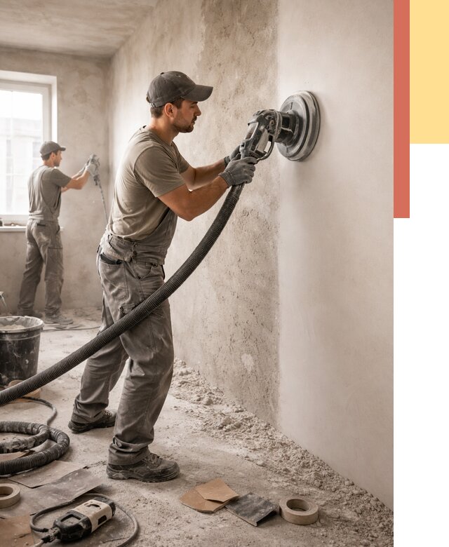 Шлифовка стен в Ульяновске от 1234 руб/м2 — быстро и недорого | ОТДЕЛОЧНИК-Улн