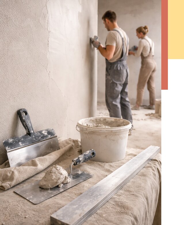 Штукатурка стен гипсовая в Ульяновске от 4628 руб/м2 — быстро и недорого | ОТДЕЛОЧНИК-Улн