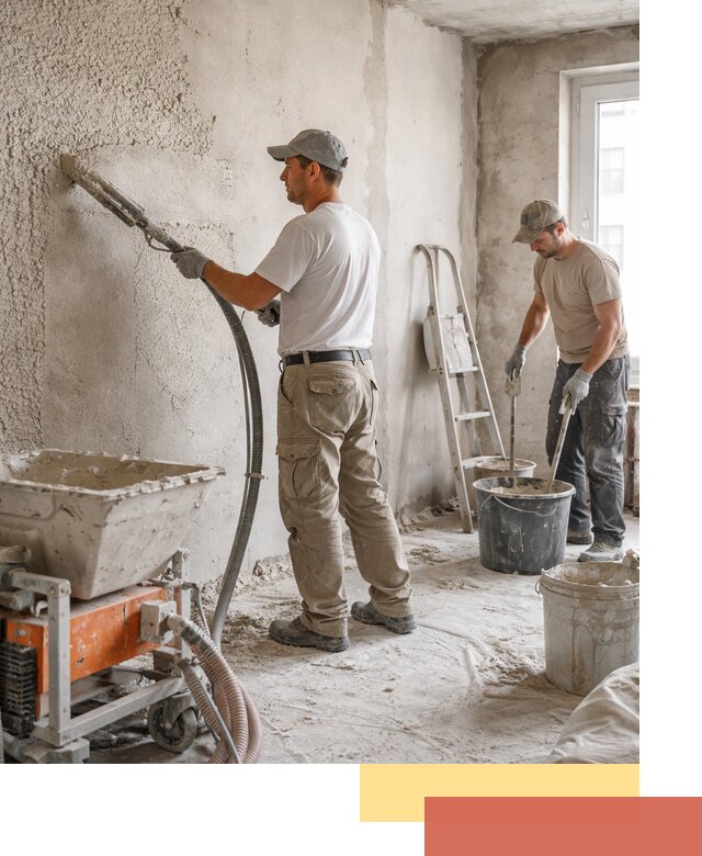 Машинная штукатурка стен в Ульяновске — быстро и качественно