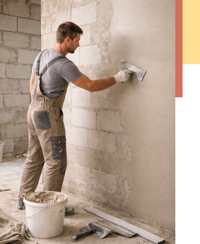 Штукатурка стен из газобетона в Ульяновске от 2160 руб./м2 — быстро и недорого | ОТДЕЛОЧНИК-Улн