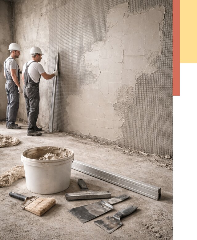 Штукатурка стен по сетке в Ульяновске от 5657 руб./м2 — быстро и недорого | ОТДЕЛОЧНИК-Улн