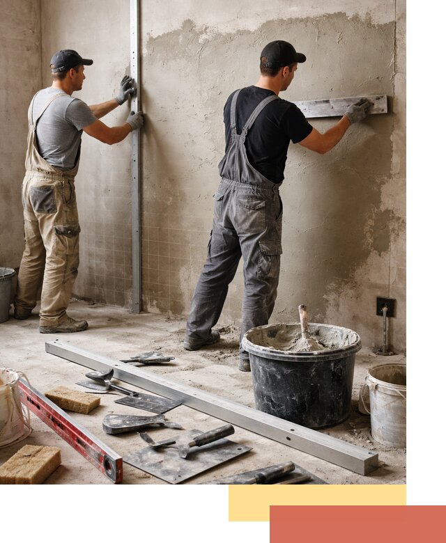 Профессиональная штукатурка стен под плитку в Ульяновске