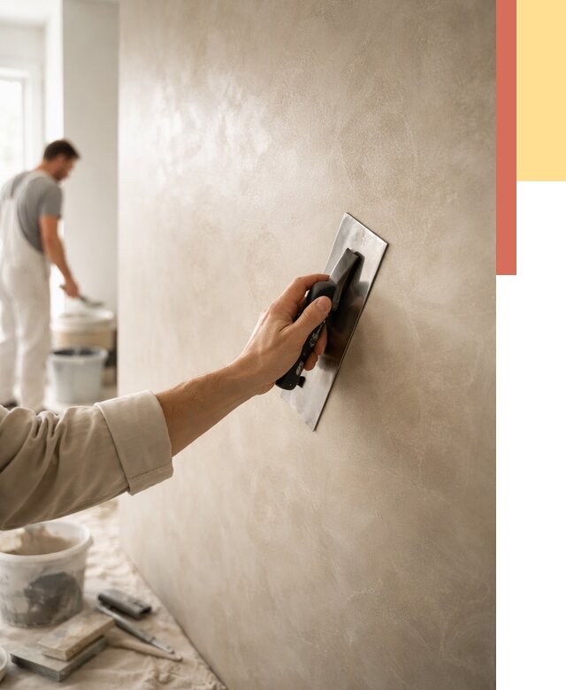 Венецианская штукатурка в Ульяновске от 3600 руб/м² — нанесение стен под ключ | ОТДЕЛОЧНИК-Улн