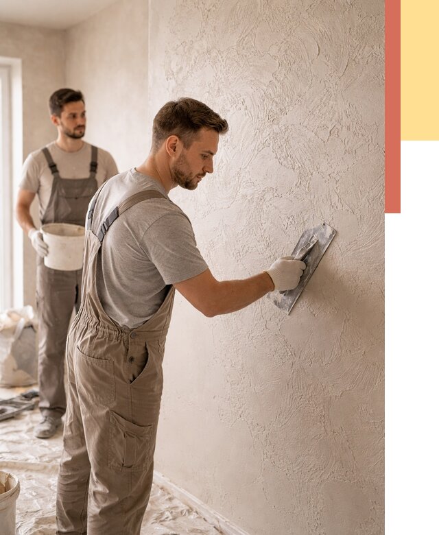 Фактурная штукатурка стен в Ульяновске от 4320 руб./м² — заказать под ключ | ОТДЕЛОЧНИК-Улн