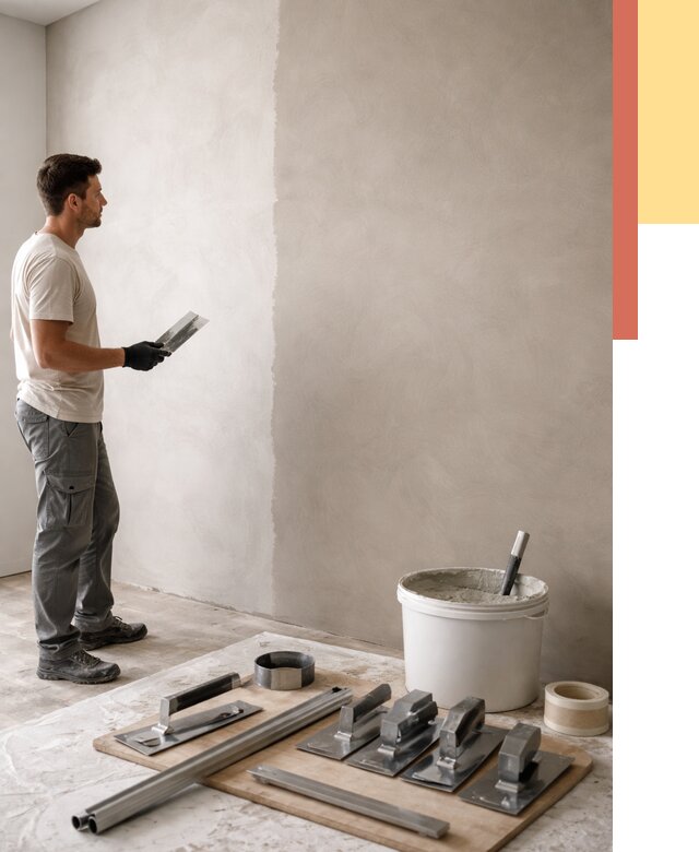 Нанесение микроцемента на стены в Ульяновске от 3291 руб./м2 под ключ | ОТДЕЛОЧНИК-Улн