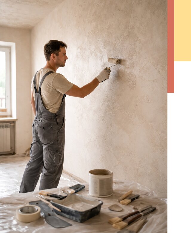 Нанесение лессирующей краски по декоративке в Ульяновске от 1800 руб. | ОТДЕЛОЧНИК-Улн