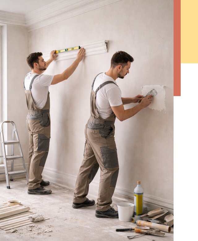 Монтаж лепнины на стены в Ульяновске от 4628 руб. — недорого, быстро | ОТДЕЛОЧНИК-Улн