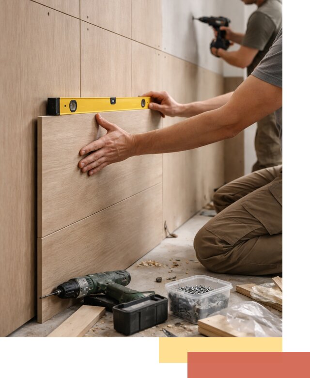 Профессиональный монтаж МДФ панелей на стены в Ульяновске