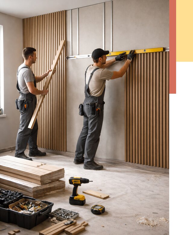 Монтаж реечных панелей на стены в Ульяновске от 1234 руб. — быстро и недорого | ОТДЕЛОЧНИК-Улн