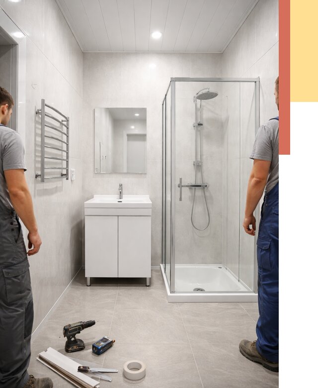 Отделка ванной комнаты панелями ПВХ в Ульяновске от 4628 руб. за м2 | ОТДЕЛОЧНИК-Улн