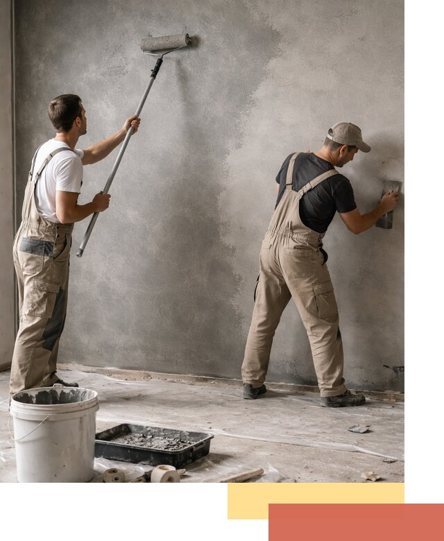 Покраска стен под бетон в Ульяновске профессионально и недорого