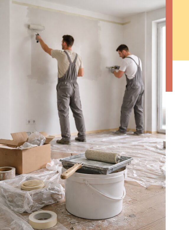 Покраска стен в квартире в Ульяновске от 2571 руб/м2 — быстро и недорого | ОТДЕЛОЧНИК-Улн