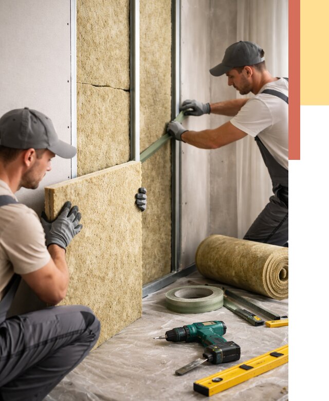 Шумоизоляция стен в Ульяновске под ключ от 1903 руб. | ОТДЕЛОЧНИК-Улн