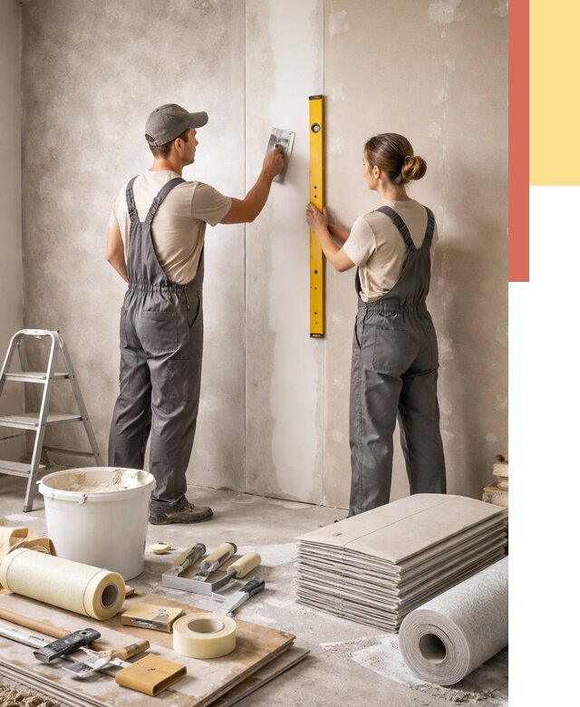 Отделка стен в Ульяновске от 1543 руб/м² — недорого, быстро, под ключ | ОТДЕЛОЧНИК-Улн