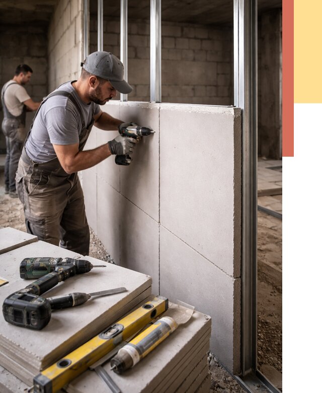 Кладка влагостойких перегородок ПГП в Ульяновске от 1234 руб. под ключ | ОТДЕЛОЧНИК-Улн