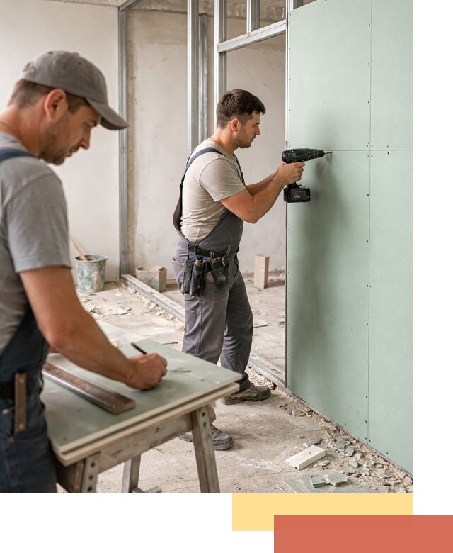 Перегородки из влагостойкого гипсокартона под ключ в Ульяновске