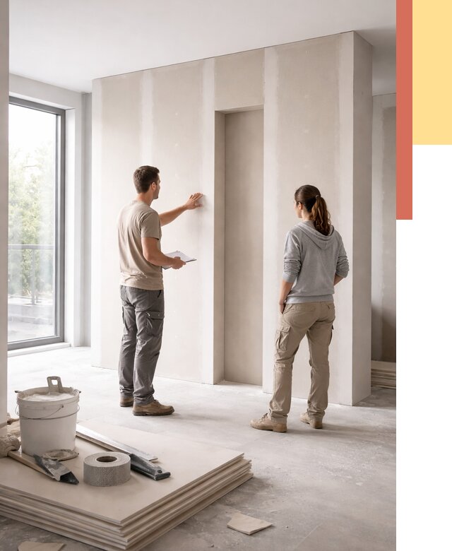 Зонирующая перегородка из гипсокартона в Ульяновске от 2880 руб. под ключ | ОТДЕЛОЧНИК-Улн