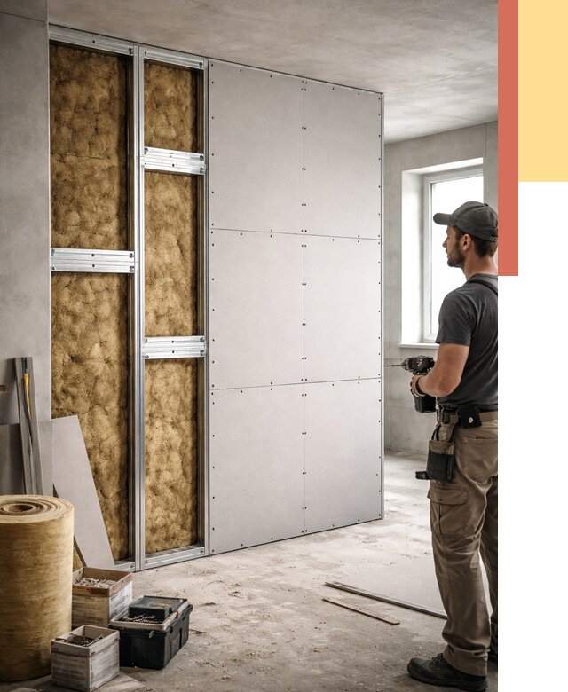 Усиленная перегородка под навеску в Ульяновске от 13165 руб. — монтаж под ключ | ОТДЕЛОЧНИК-Улн