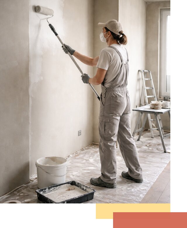 Покраска перегородок из гипсокартона в Ульяновске качественно и недорого