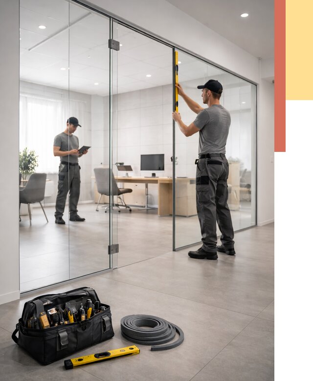 Цельностеклянные перегородки под ключ в Ульяновске от 9771 руб. — монтаж и цены | ОТДЕЛОЧНИК-Улн