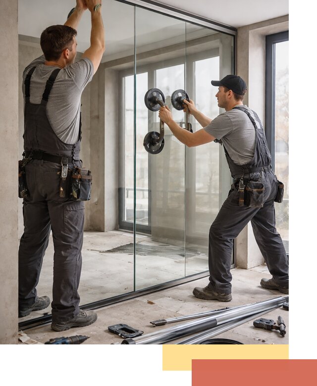 Цельностеклянные перегородки под ключ в Ульяновске