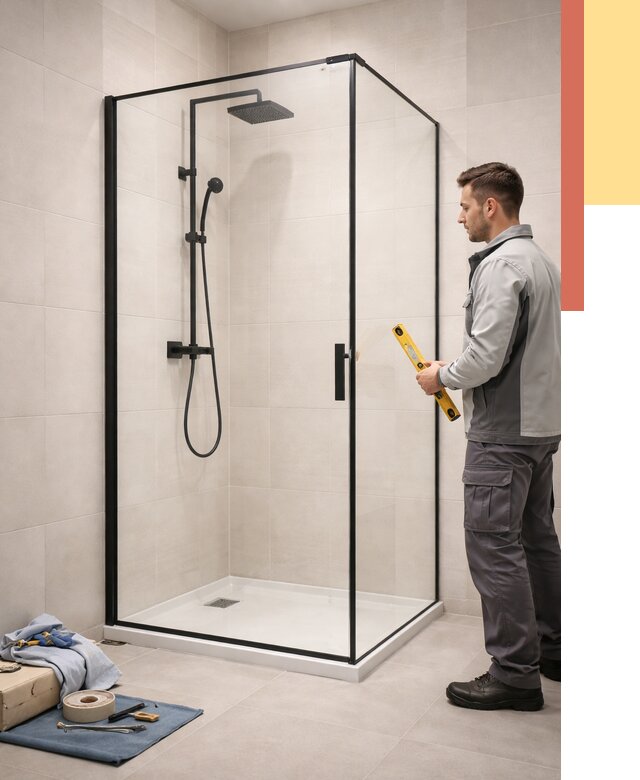 Стеклянные перегородки для душа в Ульяновске от 12856 руб. | Монтаж под ключ — ОТДЕЛОЧНИК-Улн