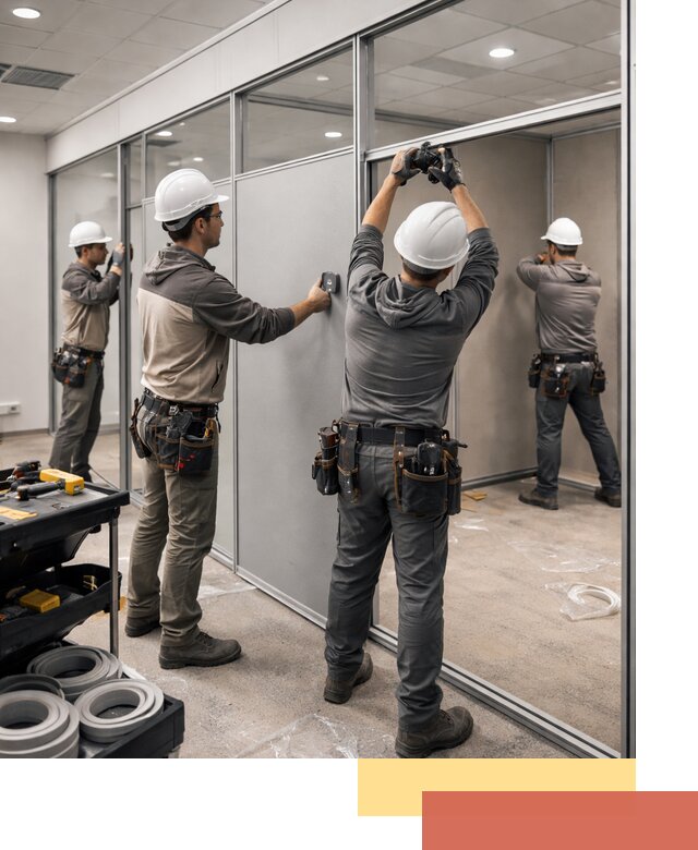 Мобильные офисные перегородки под ключ в Ульяновске