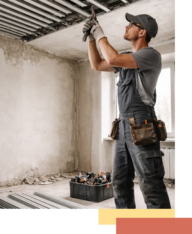 Демонтаж реечного потолка в Ульяновске быстро и аккуратно