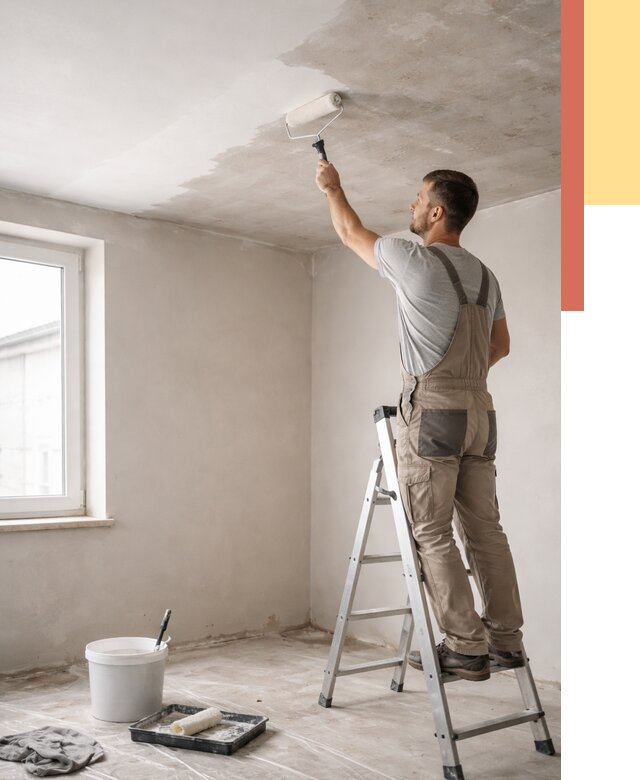 Грунтовка потолка в Ульяновске от 2571 руб. — быстро и недорого | ОТДЕЛОЧНИК-Улн