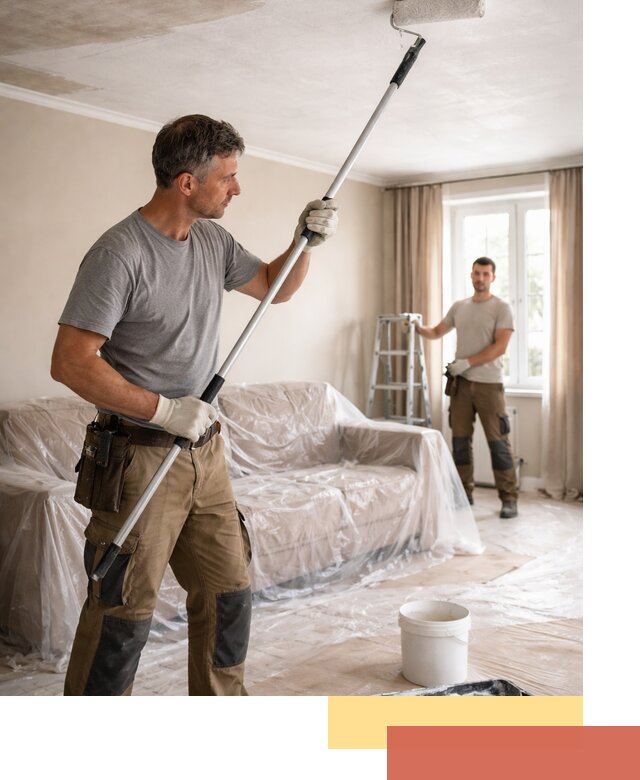 Грунтовка потолка в Ульяновске — подготовка под покраску и отделку