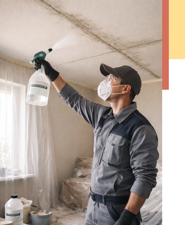 Антисептическая обработка потолка в Ульяновске от 2571 руб. | ОТДЕЛОЧНИК-Улн