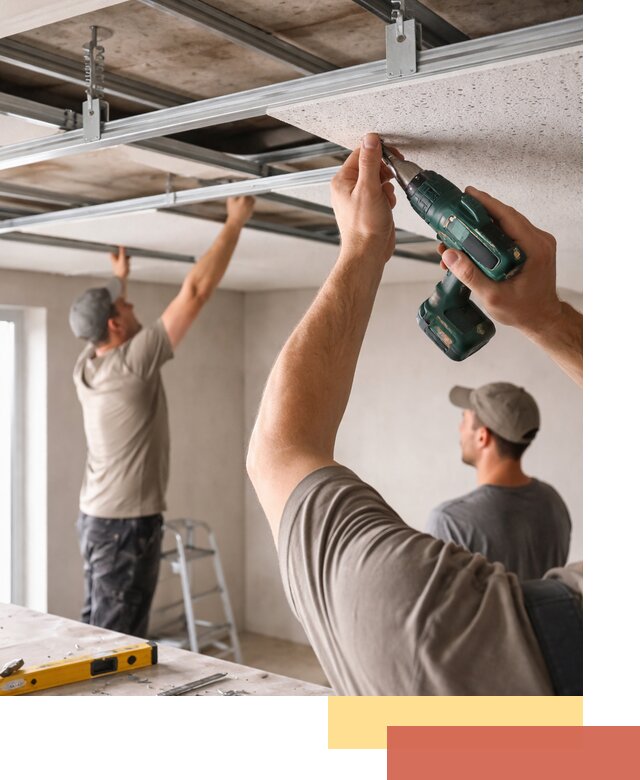 Монтаж акустического потолка в Ульяновске под ключ