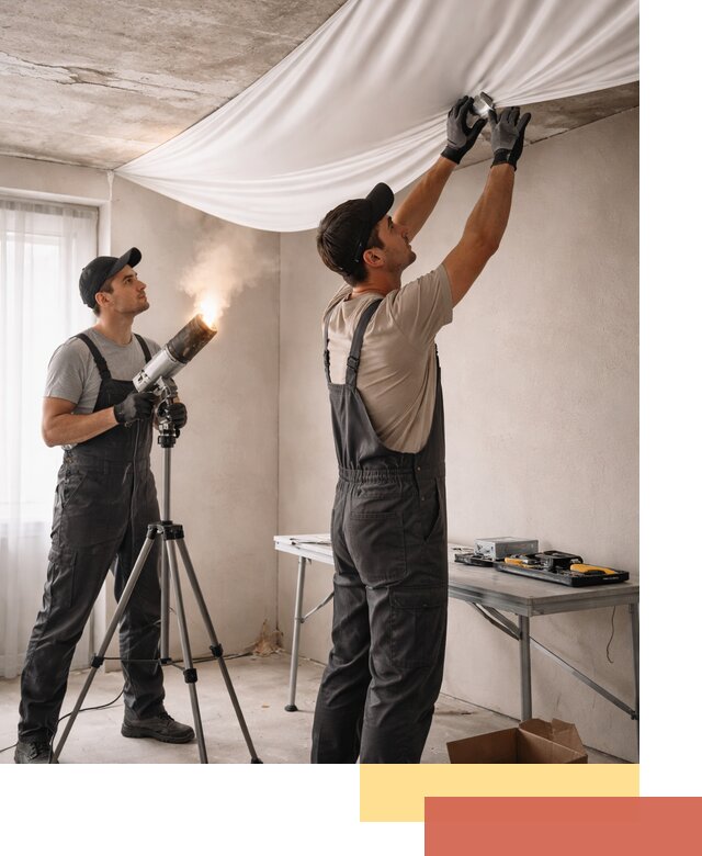 Установка натяжного потолка под ключ в Ульяновске