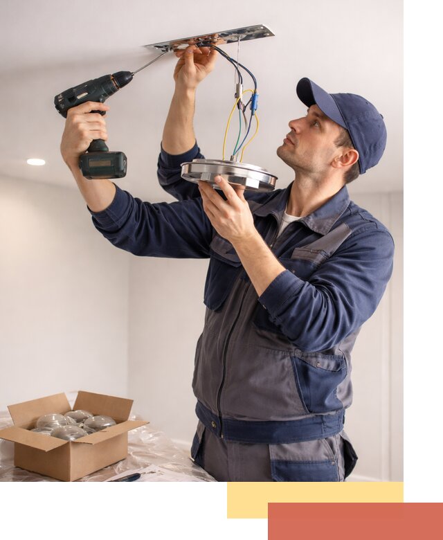 Установка люстры в натяжной потолок в Ульяновске