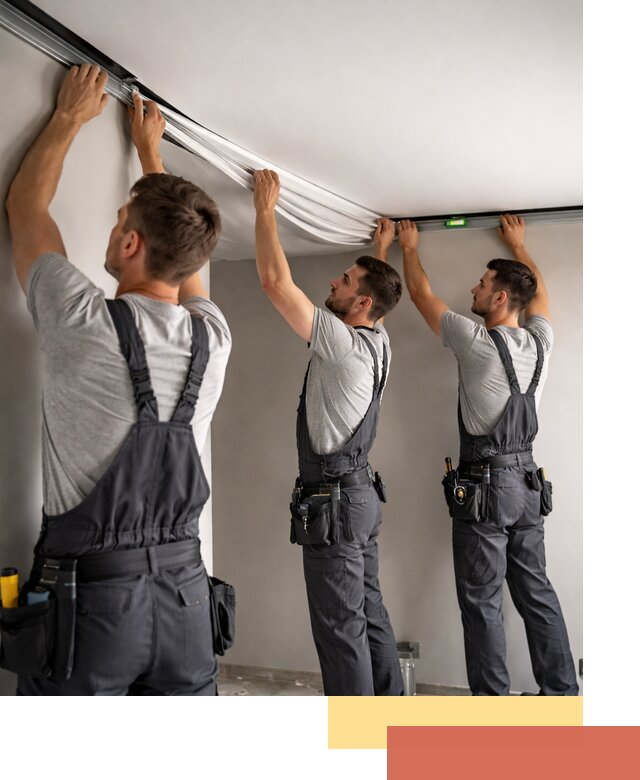 Теневые натяжные потолки в Ульяновске: монтаж и отделка быстро и качественно