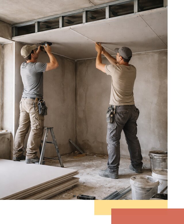 Короб из гипсокартона на потолке под ключ в Ульяновске