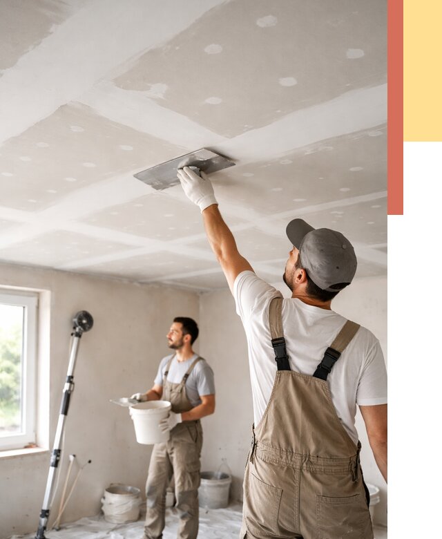 Шпаклевка потолка из гипсокартона в Ульяновске от 3291 руб./м2 — услуги под ключ | ОТДЕЛОЧНИК-Улн