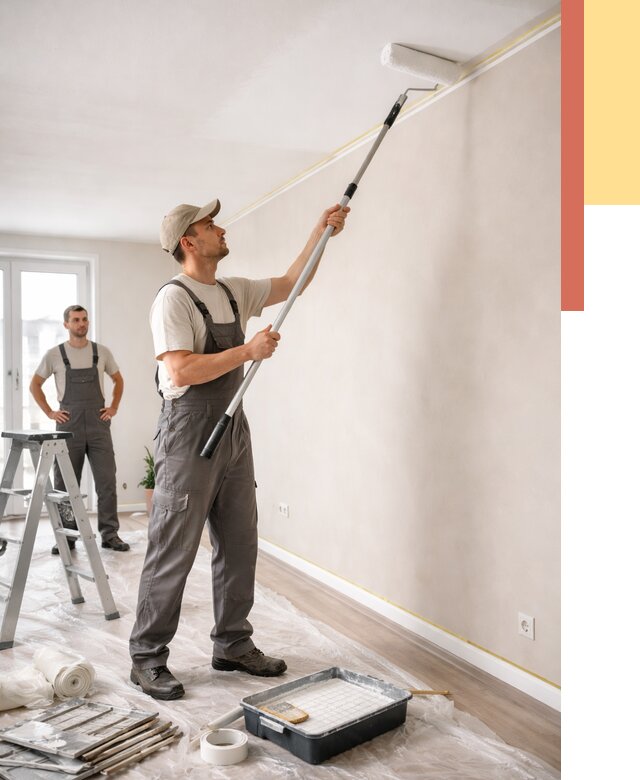 Покраска потолка из гипсокартона в Ульяновске от 4628 руб./м2 — услуги под ключ | ОТДЕЛОЧНИК-Улн