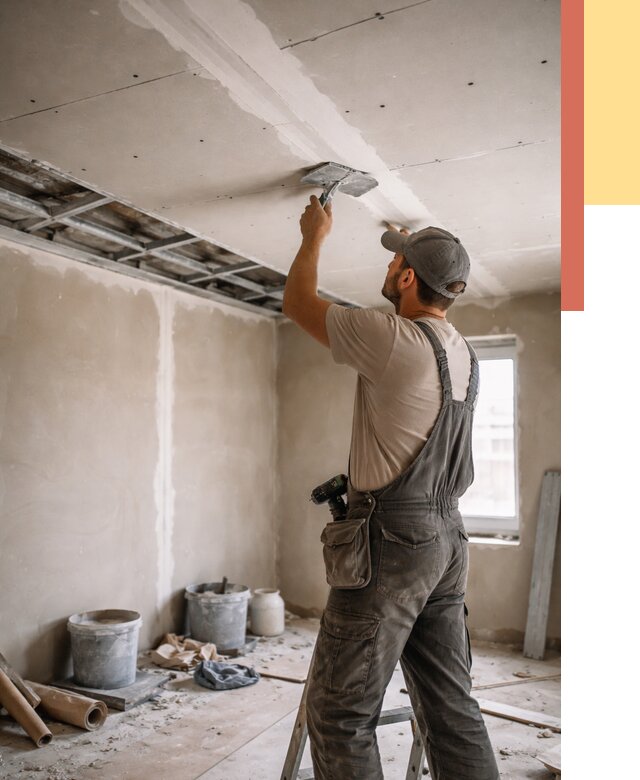 Ремонт потолка из гипсокартона в Ульяновске от 669 руб./м² — быстро и недорого | ОТДЕЛОЧНИК-Улн