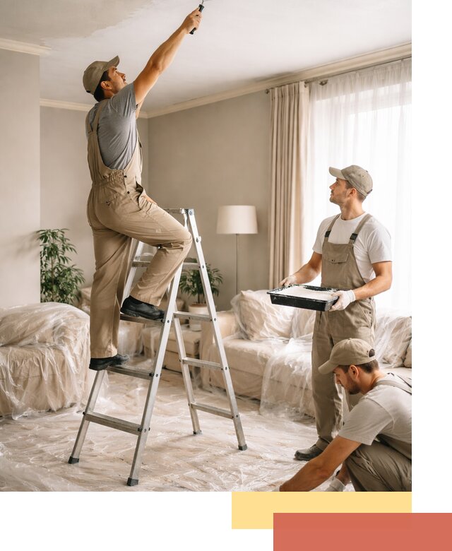 Покраска потолков акриловой краской в Ульяновске качественно и быстро