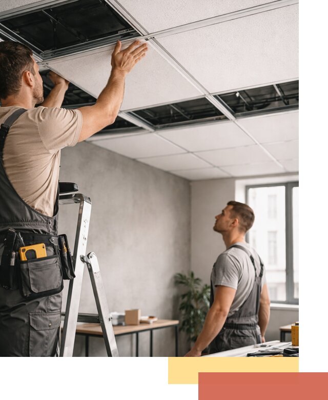 Монтаж потолочной плитки в Ульяновске качественно и в срок