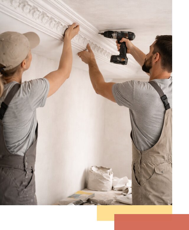 Профессиональный монтаж лепнины на потолок в Ульяновске