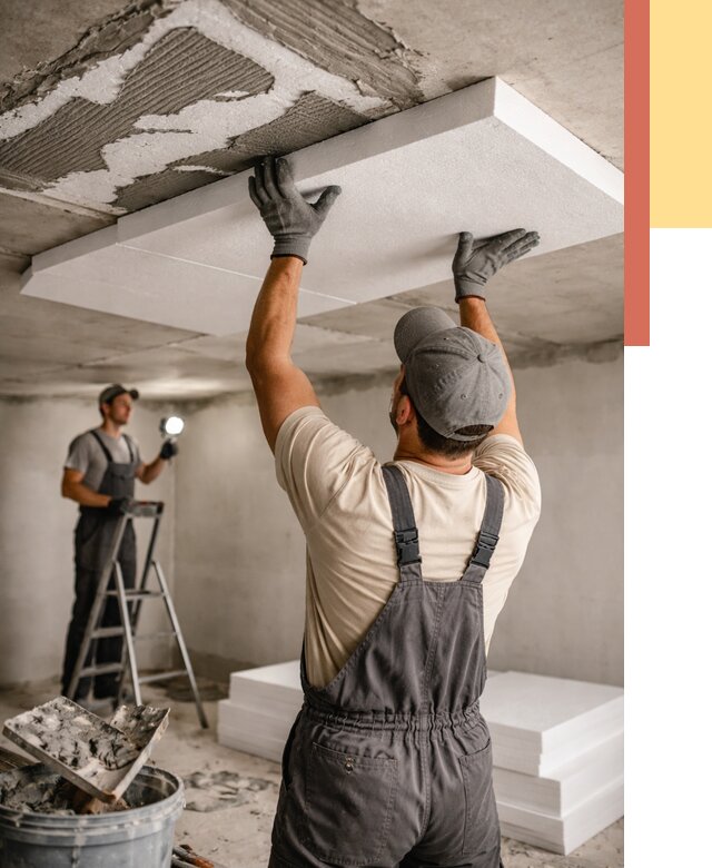 Утепление потолка пенопластом в Ульяновске от 4628 руб/м2 — недорого и быстро | ОТДЕЛОЧНИК-Улн